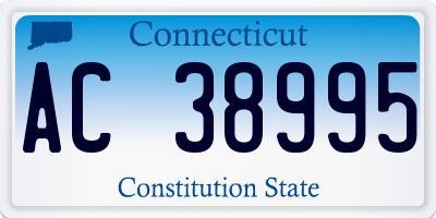 CT license plate AC38995