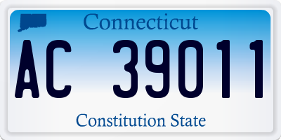 CT license plate AC39011