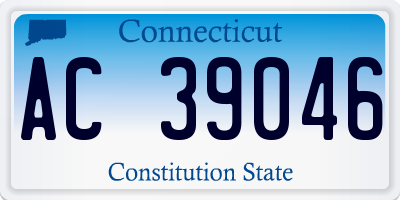 CT license plate AC39046
