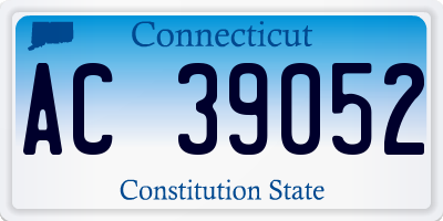 CT license plate AC39052