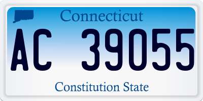 CT license plate AC39055