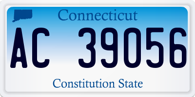 CT license plate AC39056