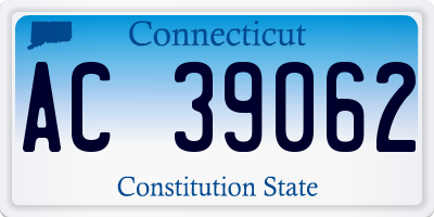 CT license plate AC39062