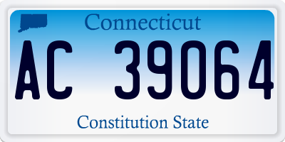 CT license plate AC39064
