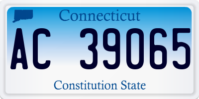 CT license plate AC39065