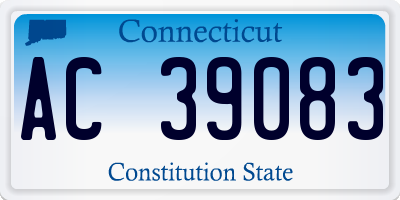 CT license plate AC39083
