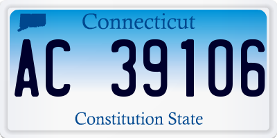 CT license plate AC39106