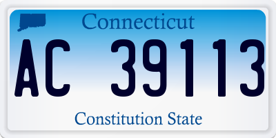 CT license plate AC39113