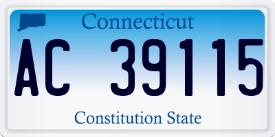 CT license plate AC39115