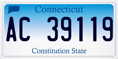 CT license plate AC39119