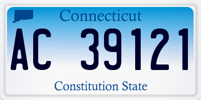 CT license plate AC39121
