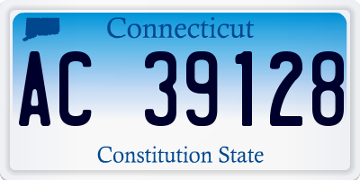 CT license plate AC39128