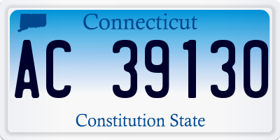 CT license plate AC39130