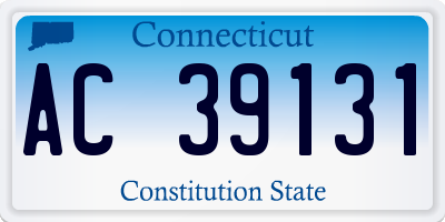 CT license plate AC39131