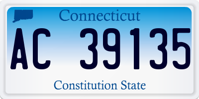 CT license plate AC39135
