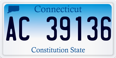 CT license plate AC39136