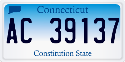CT license plate AC39137