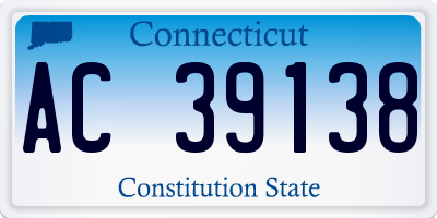 CT license plate AC39138