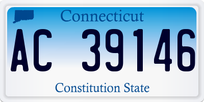 CT license plate AC39146