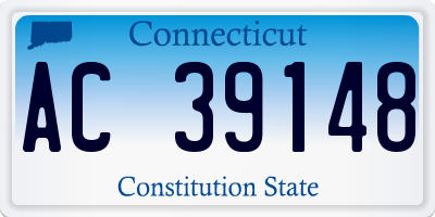 CT license plate AC39148