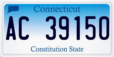 CT license plate AC39150