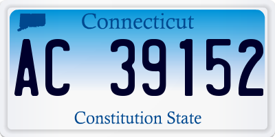 CT license plate AC39152