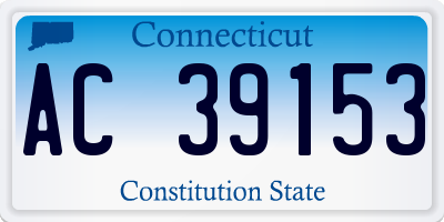 CT license plate AC39153