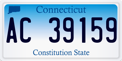 CT license plate AC39159