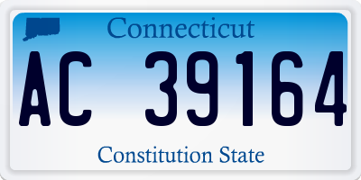 CT license plate AC39164