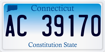 CT license plate AC39170