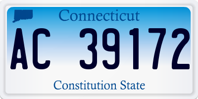 CT license plate AC39172