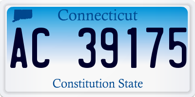 CT license plate AC39175