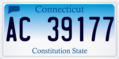 CT license plate AC39177