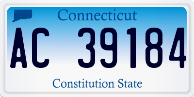 CT license plate AC39184