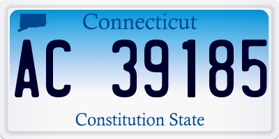 CT license plate AC39185