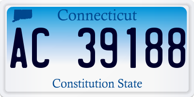 CT license plate AC39188