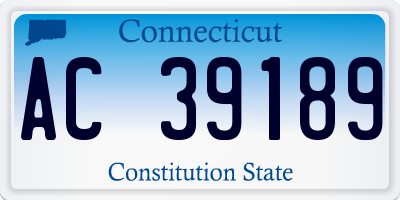 CT license plate AC39189