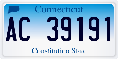 CT license plate AC39191