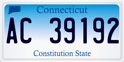CT license plate AC39192
