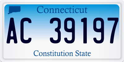 CT license plate AC39197