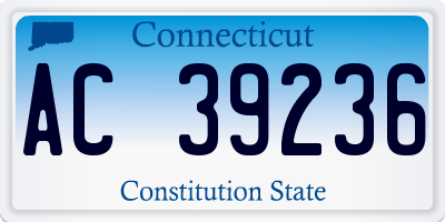 CT license plate AC39236