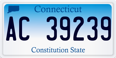 CT license plate AC39239