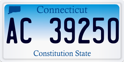 CT license plate AC39250