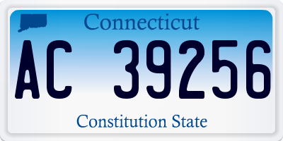 CT license plate AC39256