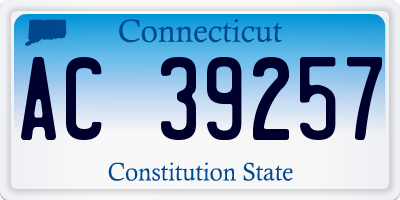 CT license plate AC39257