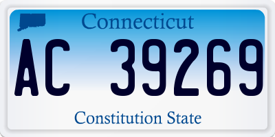 CT license plate AC39269