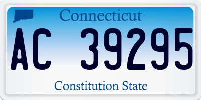 CT license plate AC39295