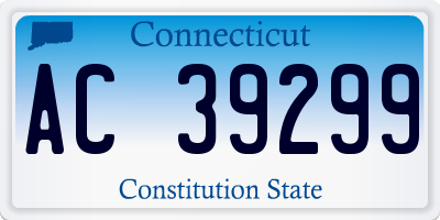 CT license plate AC39299