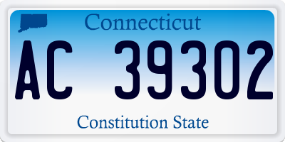 CT license plate AC39302