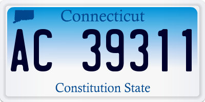 CT license plate AC39311